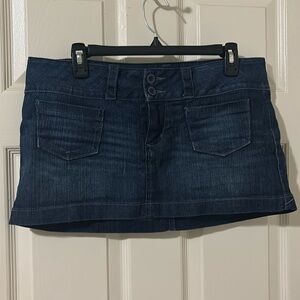 Dark Denim Mini Skirt